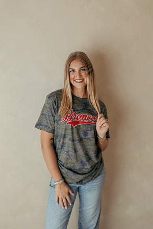 Adult Broncos Camo Graphic Tee