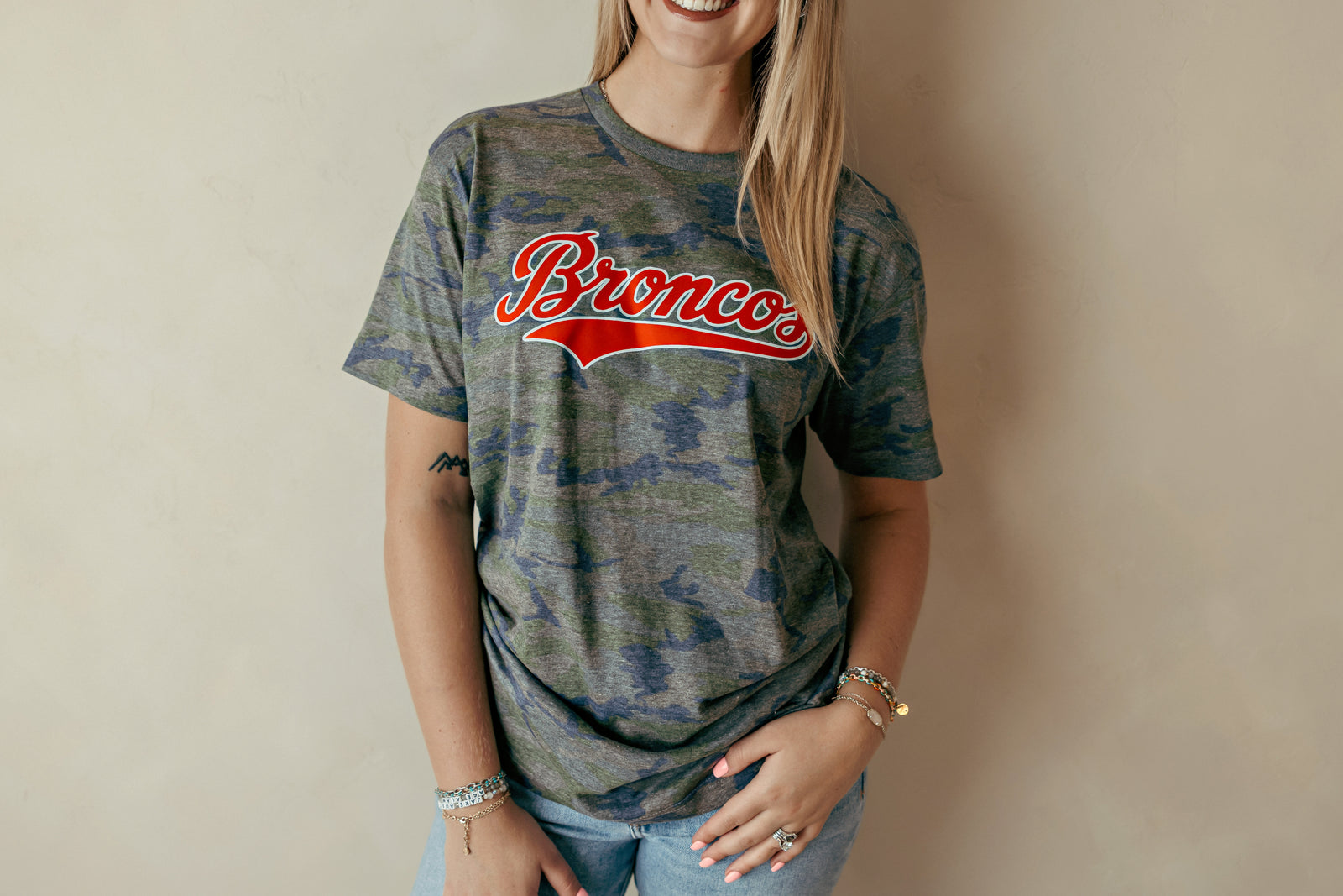 Adult Broncos Camo Graphic Tee