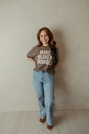 Adult Make Heaven Crowded Graphic Tee Brown