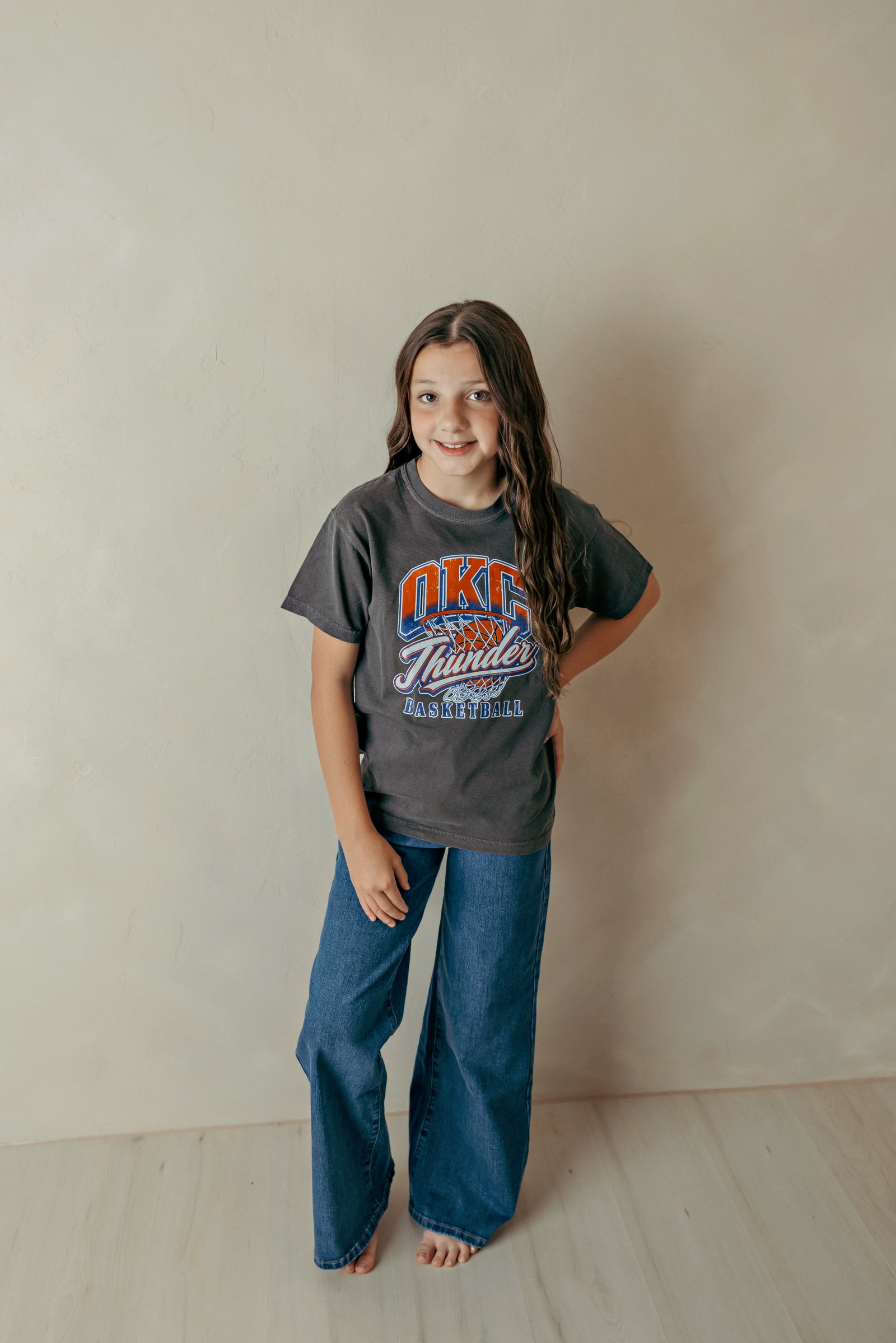 Girl's Woven Pants Denim