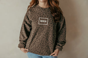 Vintage Leopard Mini Broncos Sweatshirt