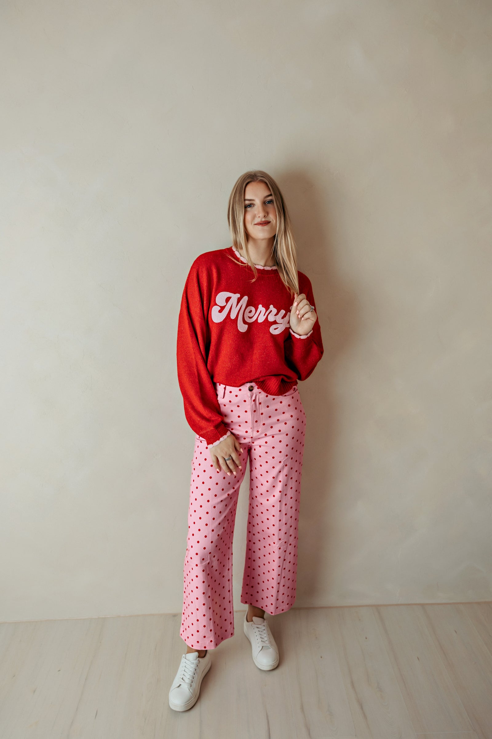 Polka Dot Pant In Pink