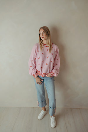 Ho Ho Ho Blush Relaxed Sweater