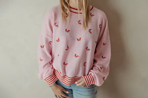 Ho Ho Ho Blush Relaxed Sweater