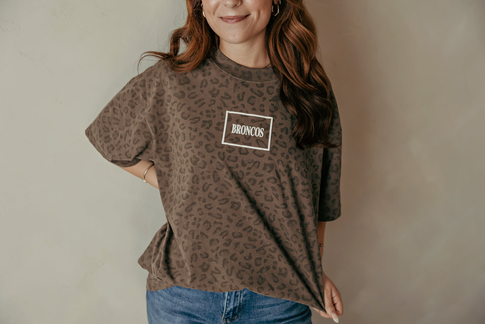 Vintage Leopard Mini Bronco Oversized Tee