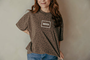 Vintage Leopard Mini Bronco Oversized Tee