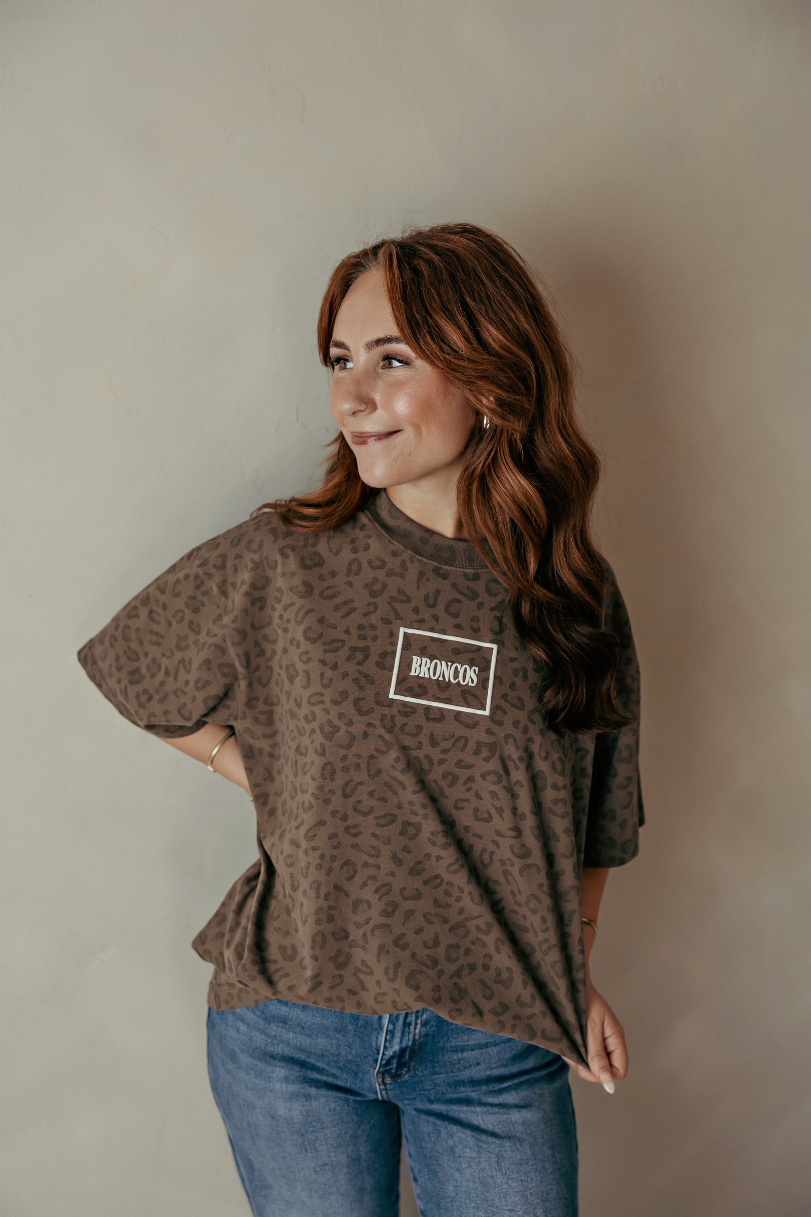 Vintage Leopard Mini Bronco Oversized Tee
