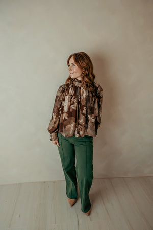 Hunter Green Cropped Pants