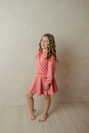 Inner Shorts Modal Knit Skirt Pink