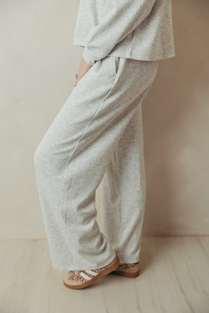 Scuba Crew Neck Pullover & Pant Set Heather Grey