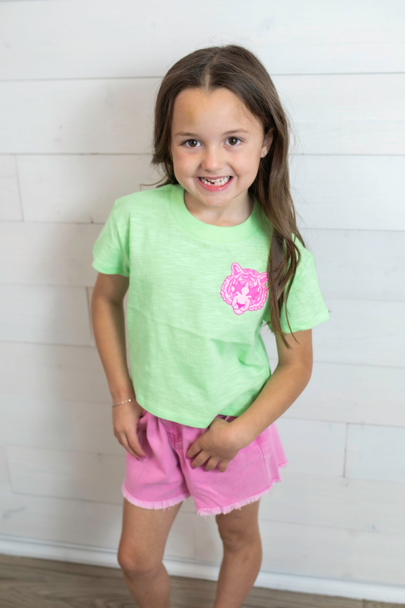 iscream Tiger Boxy Tee Green