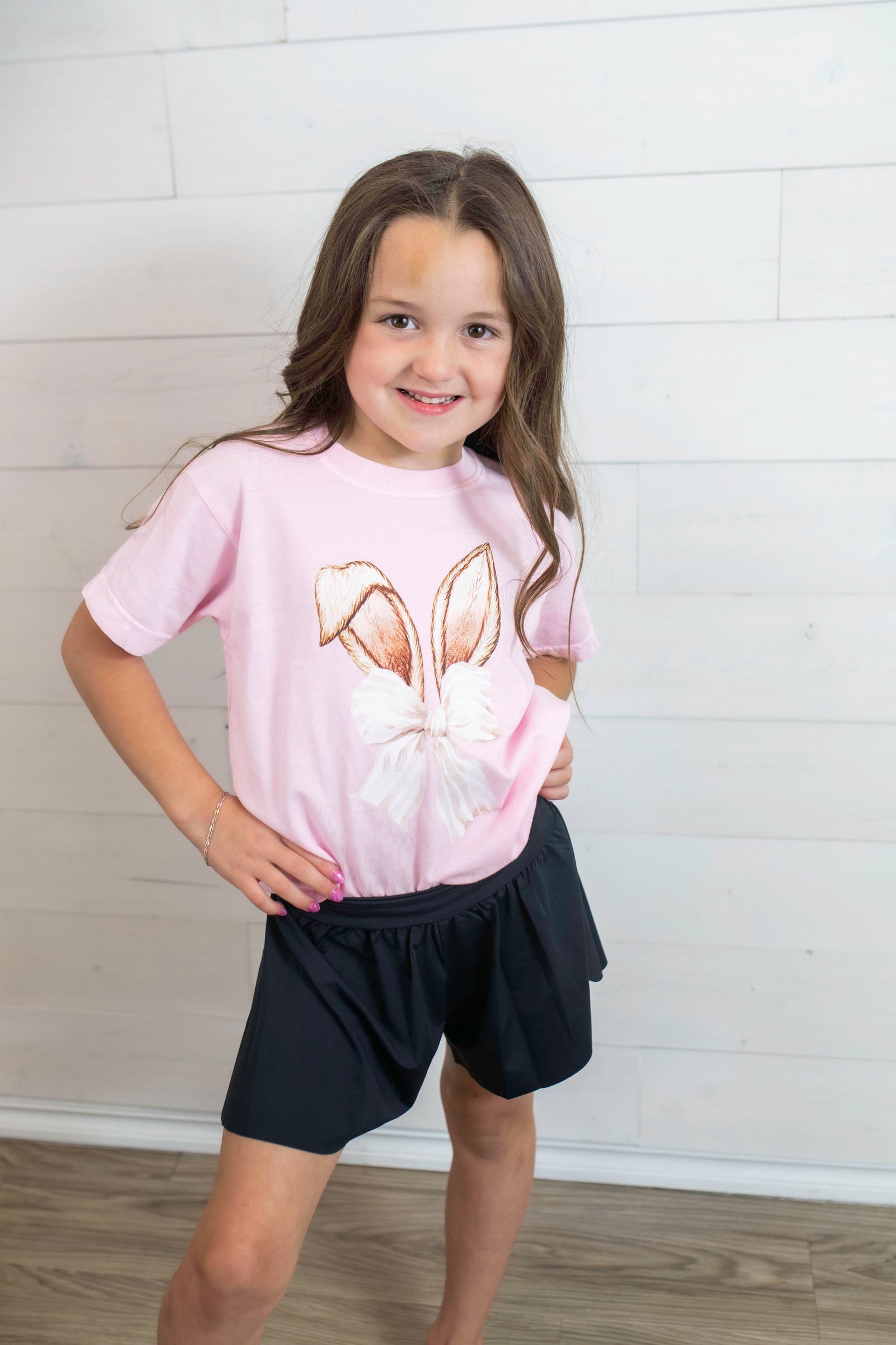 Girls Fly Away Shorts-Black