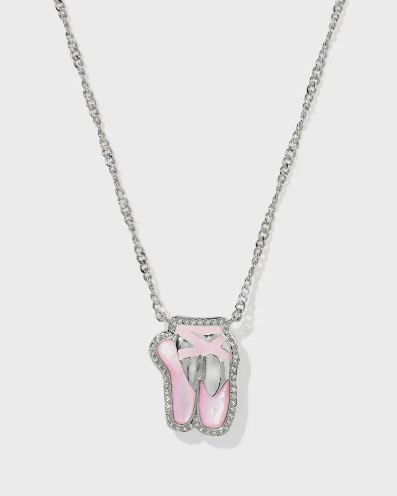 Ballet Short Pendant Nickel Rhod Blush MOP