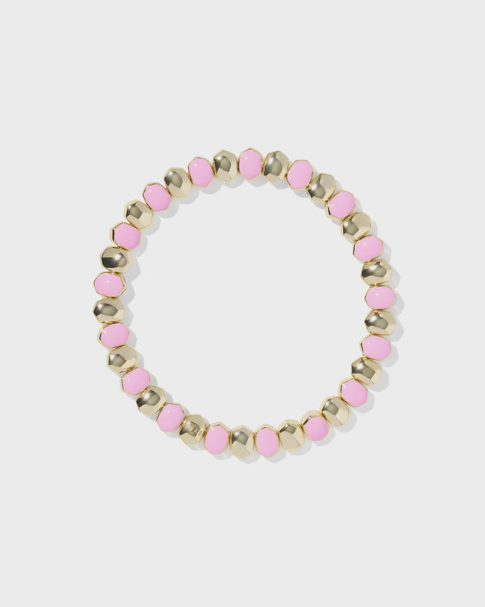 Daphne Enamel Stretch Bracelet Light Pink