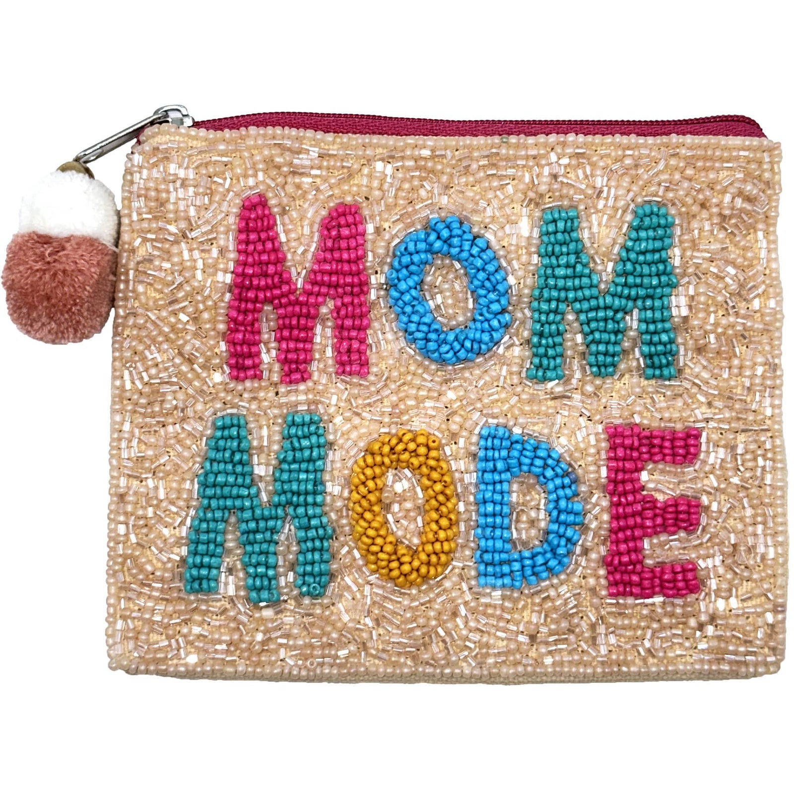 Mom Mode Beaded Pouch Multi
