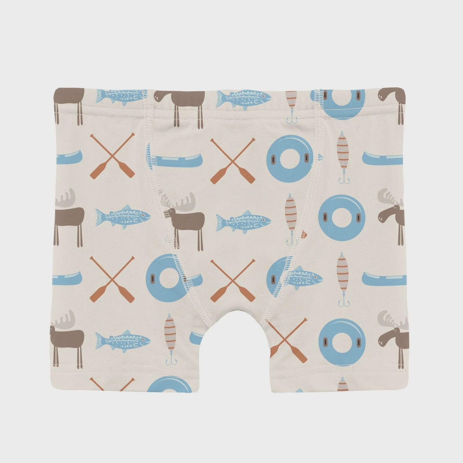 Boys Boxer Briefs-Natural Lake Life