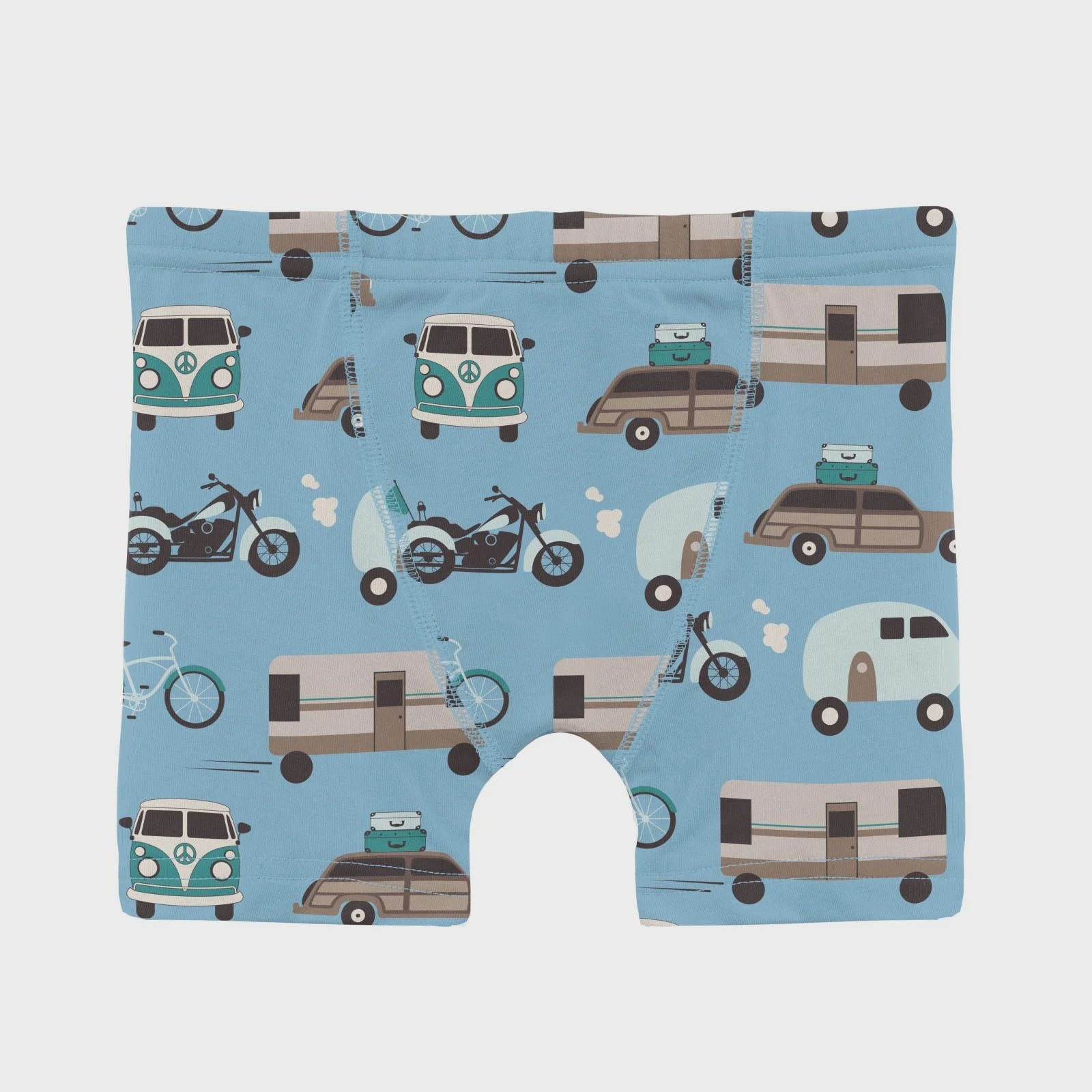 Boys Boxer Briefs-Seaside Blue On The Way