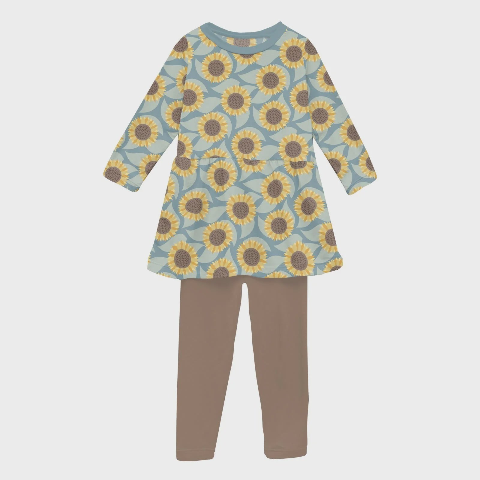 Print LS Playtime Outfit Set Stormy Sea Sunflower