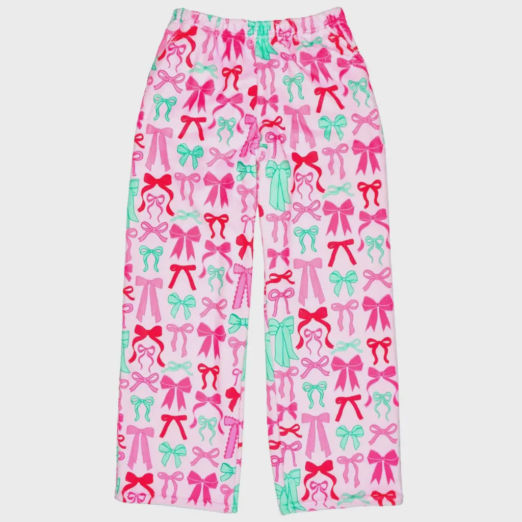 Merry Bows Plush Pants