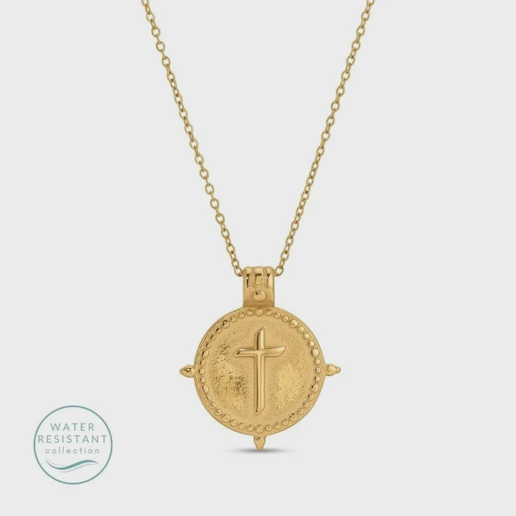 Vintage Vibe Cross Gold Pendant