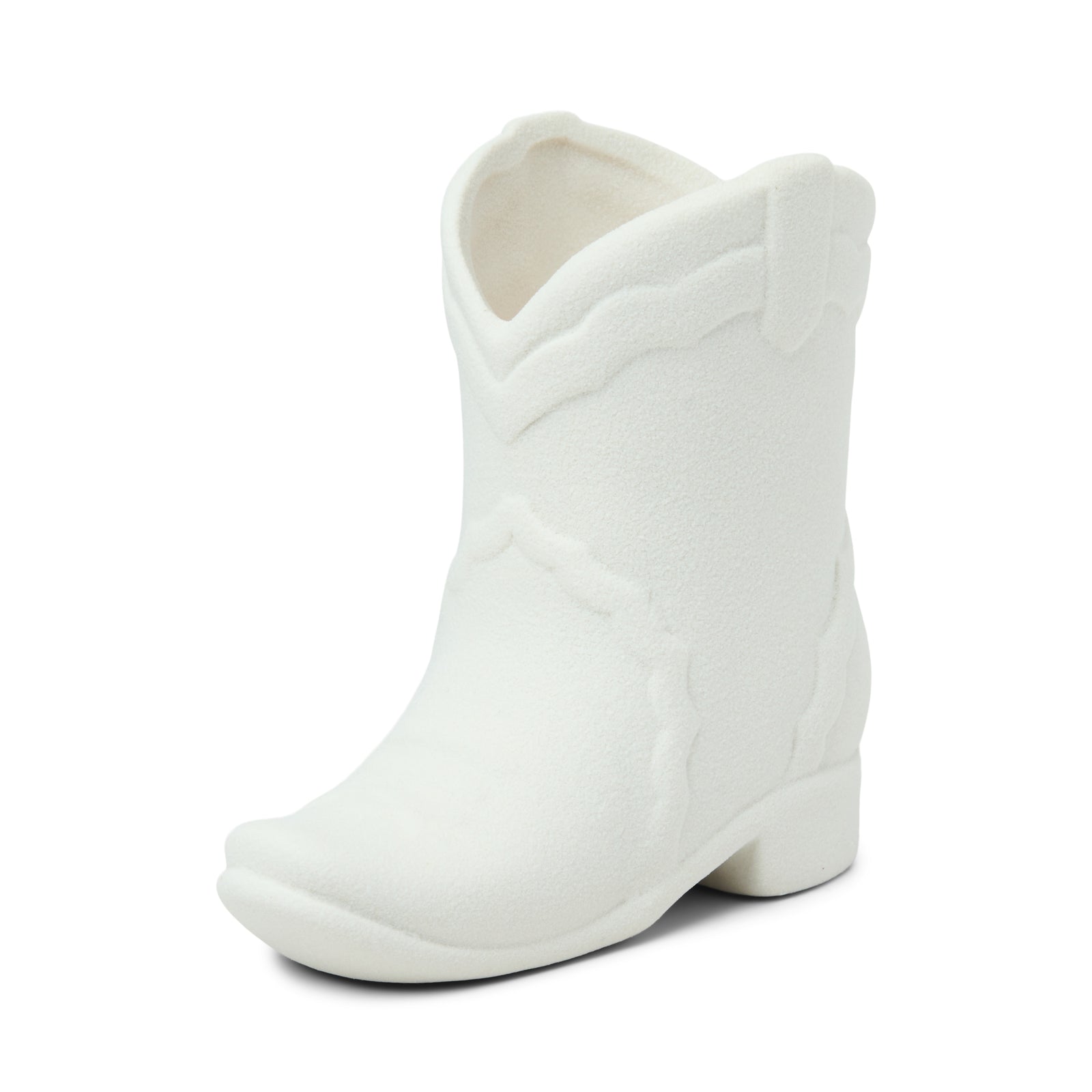 6.0oz Nashville Ceramic Boot White Matte Finish