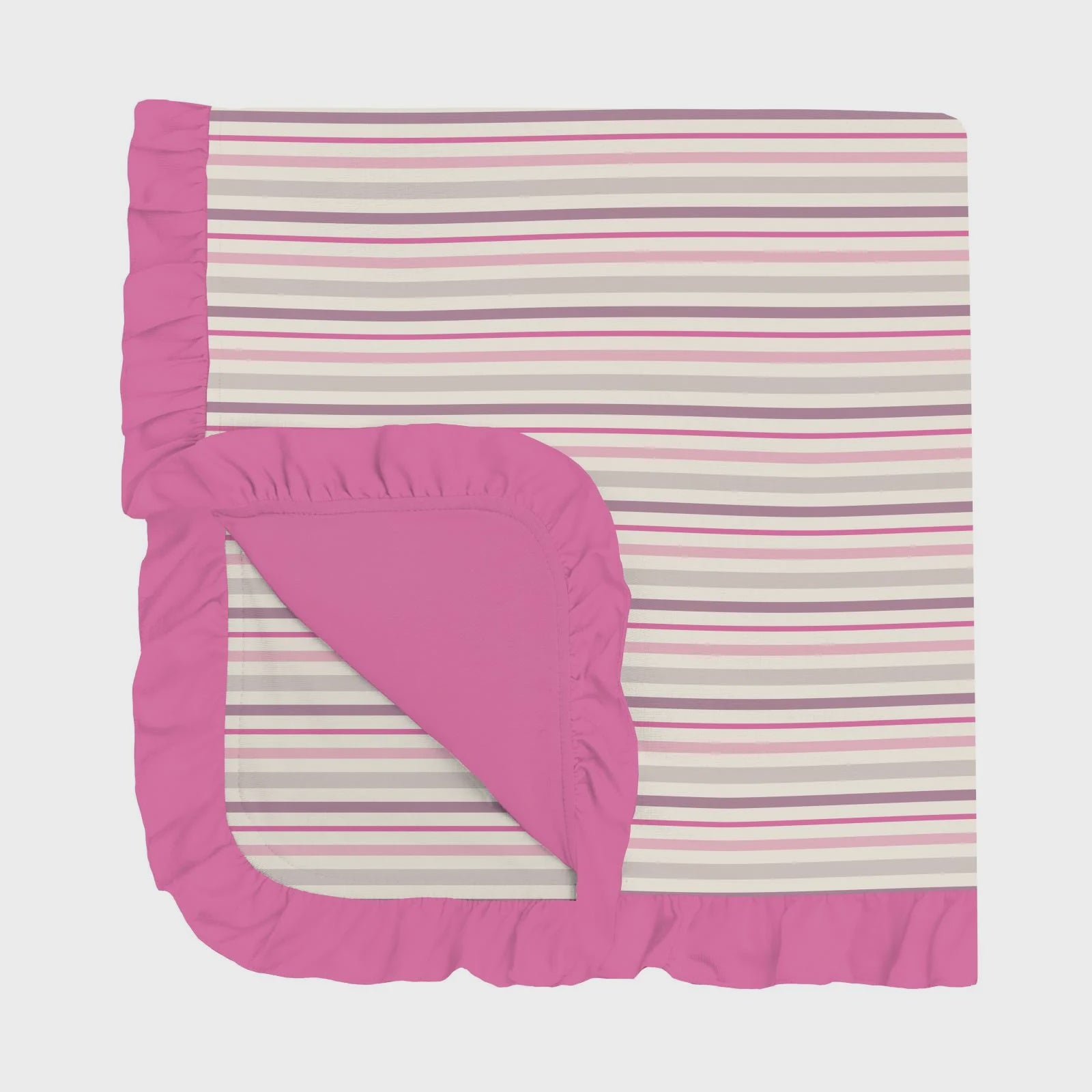 Ruffle Stroller Blanket-Whimsical Stripe