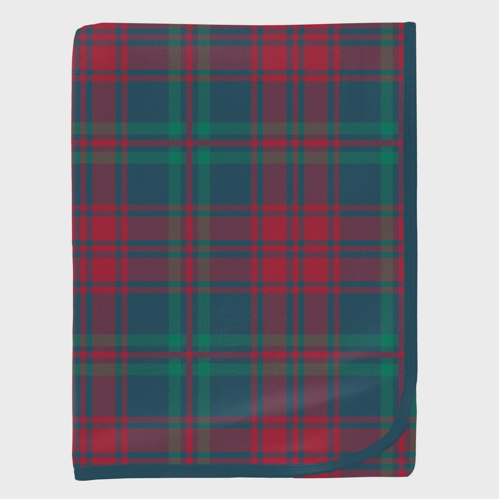 Swaddling Print Blanket-Peacock Plaid