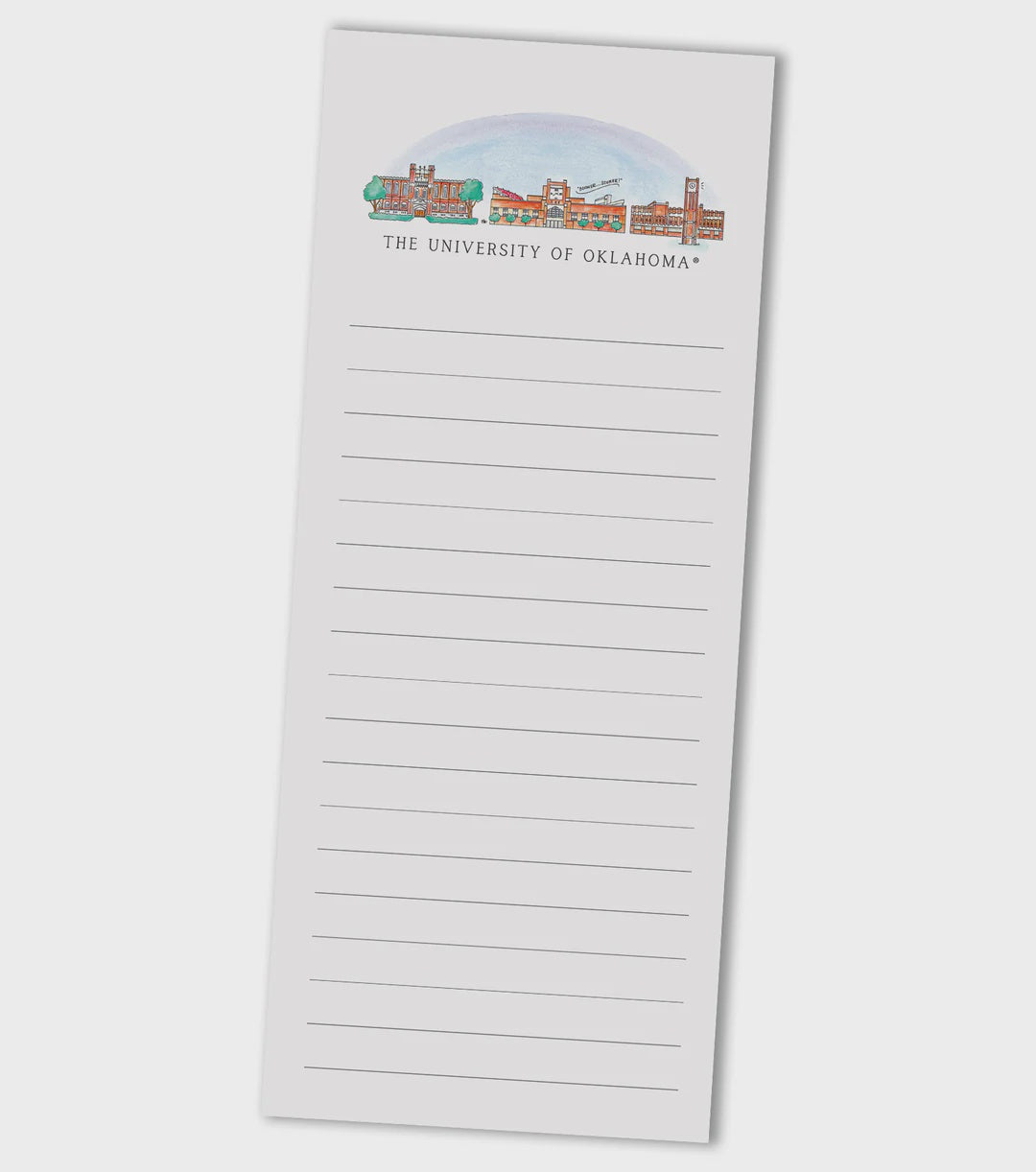 Oklahoma Skyline Notepad