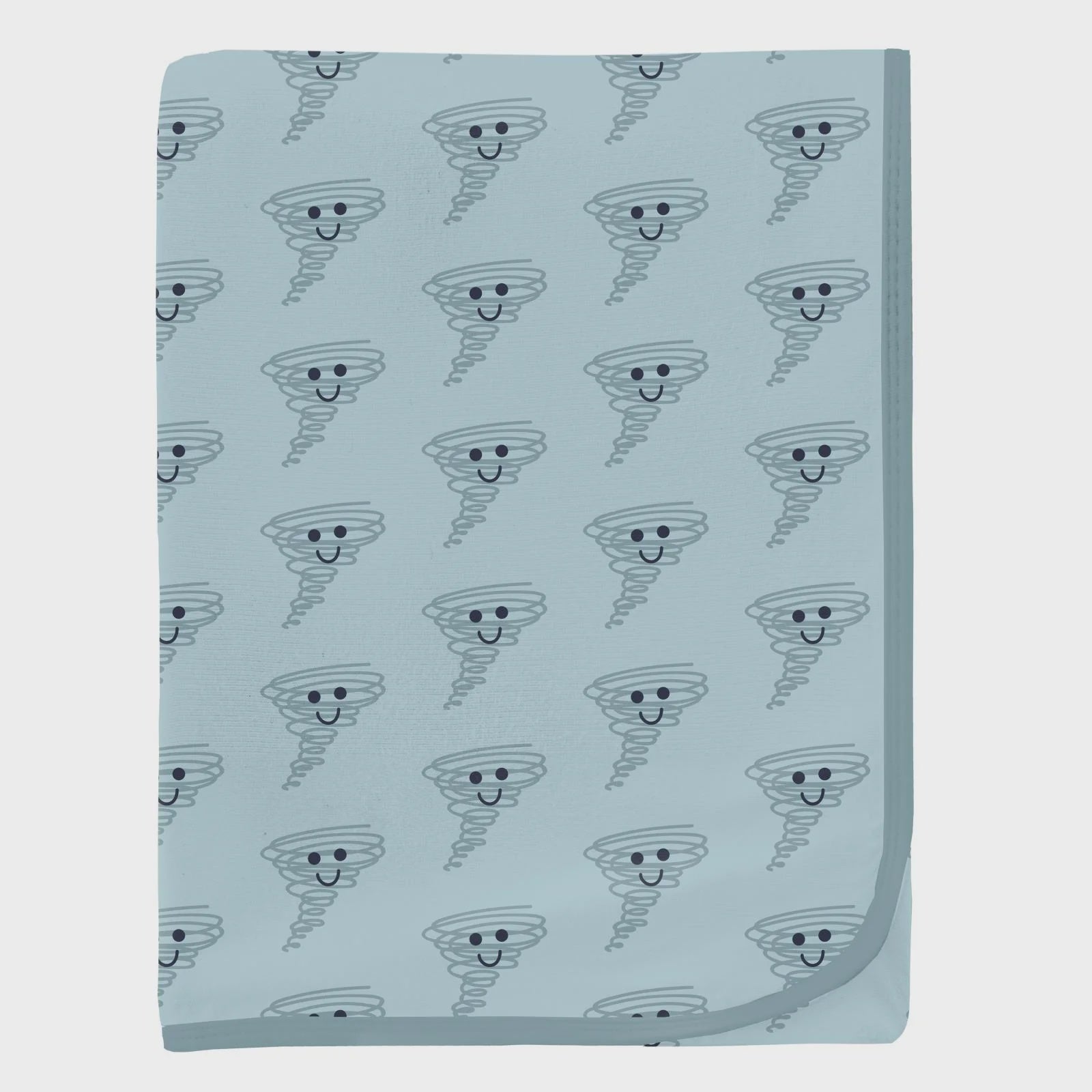 Kickee Swaddling Print Blanket Spring Sky Happy Tornado