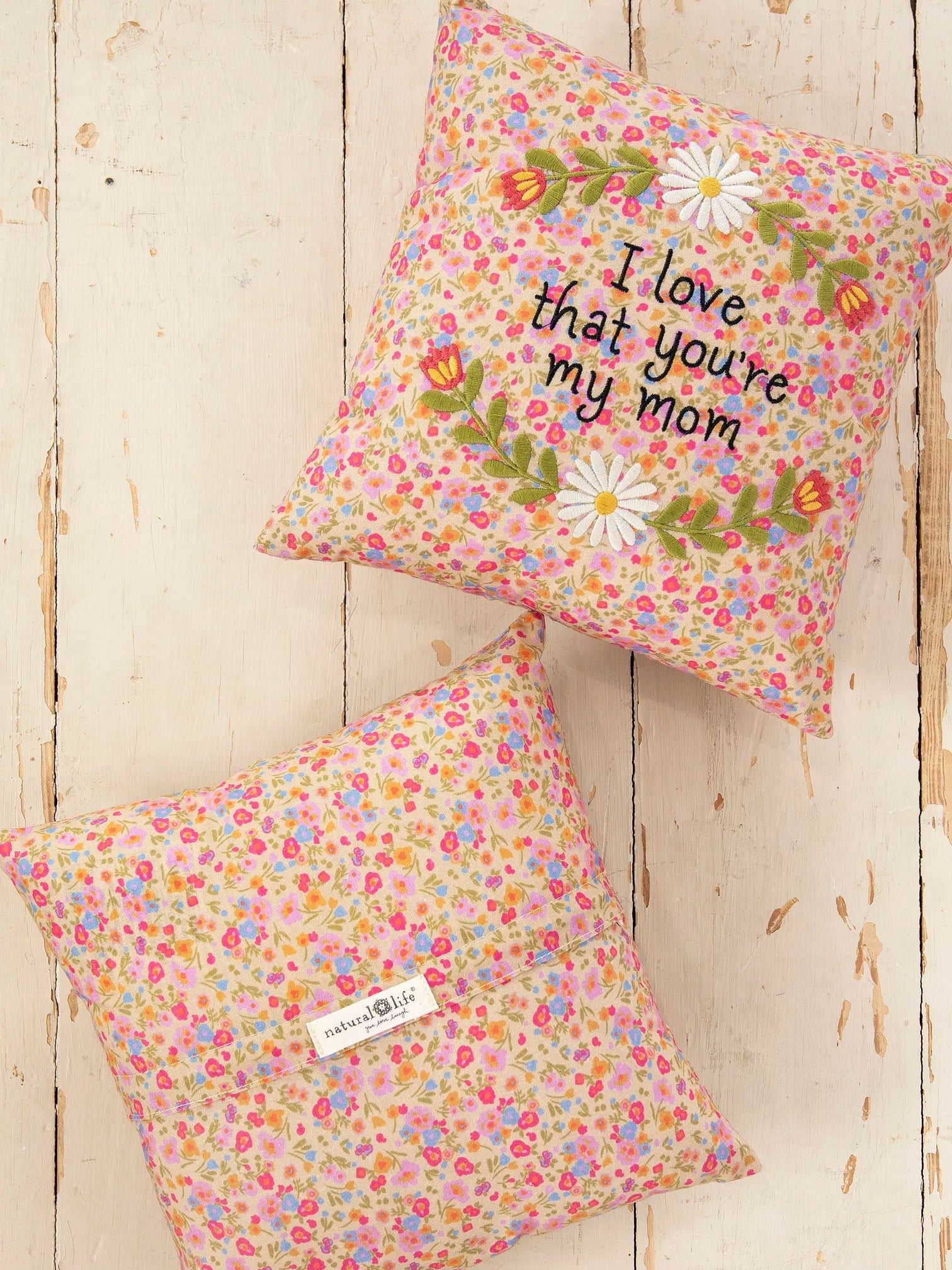 Floral Embroidered Small Love Pillow