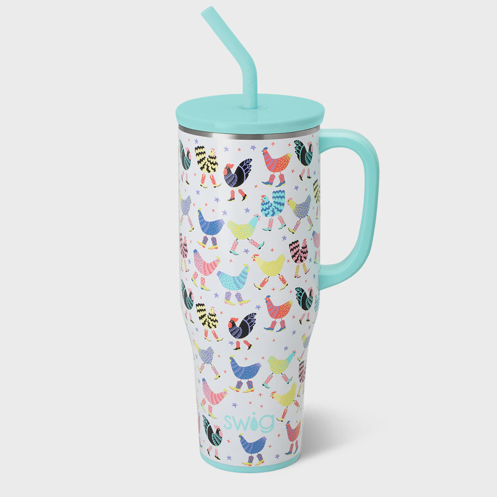 Swig 40oz Mega Mug Funky Chickens
