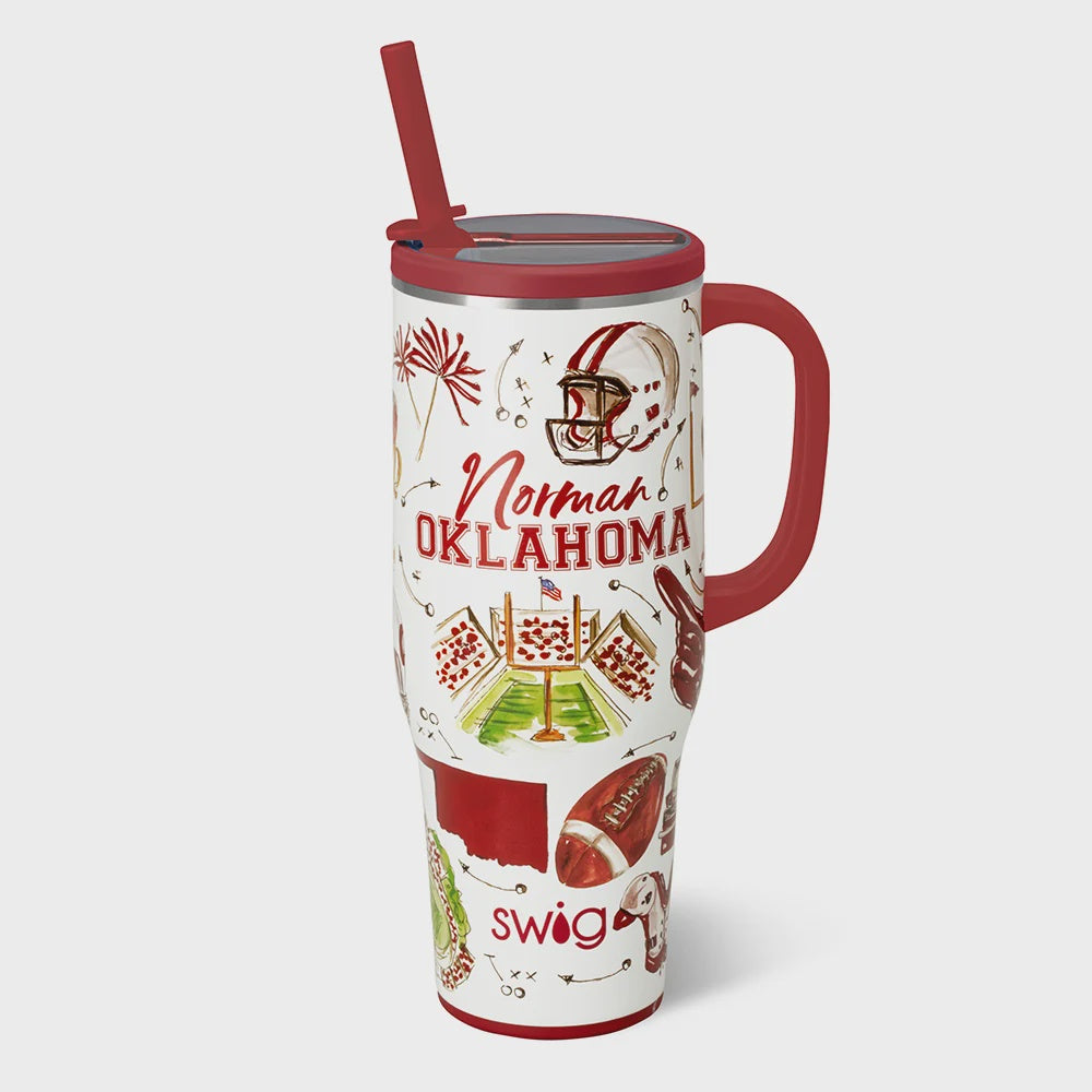 Tailgates In Norman Leakproof Mega Mug 40oz