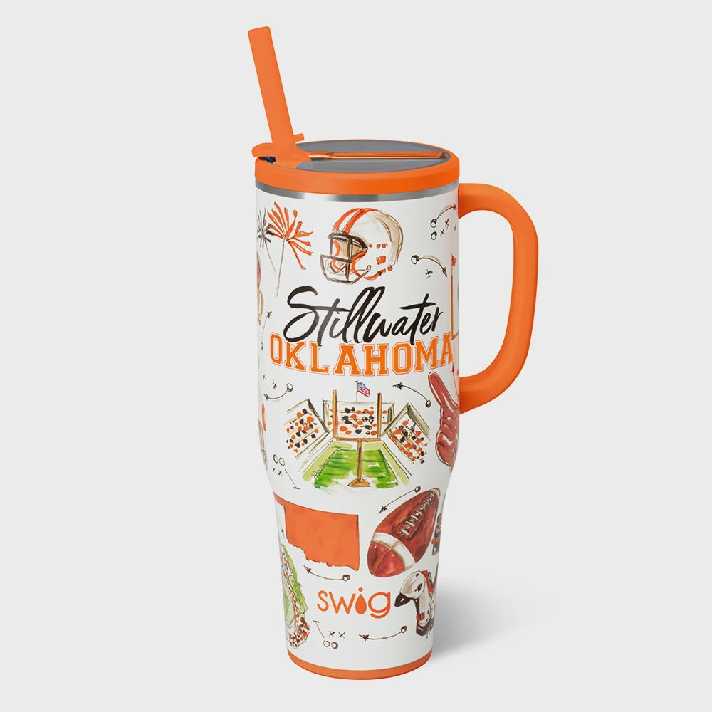 Tailgates In Stillwater Leakproof Mega Mug 40oz