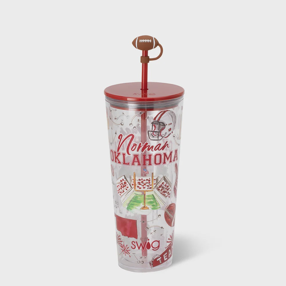 Tailgates In Norman Plastic Tumbler 24oz