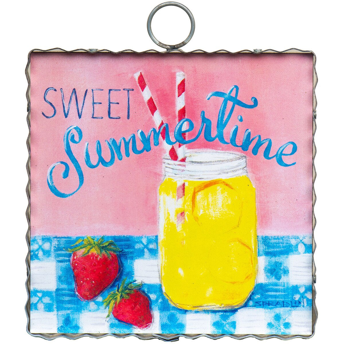 Mini Gallery Galvanized Art-Sweet Summertime