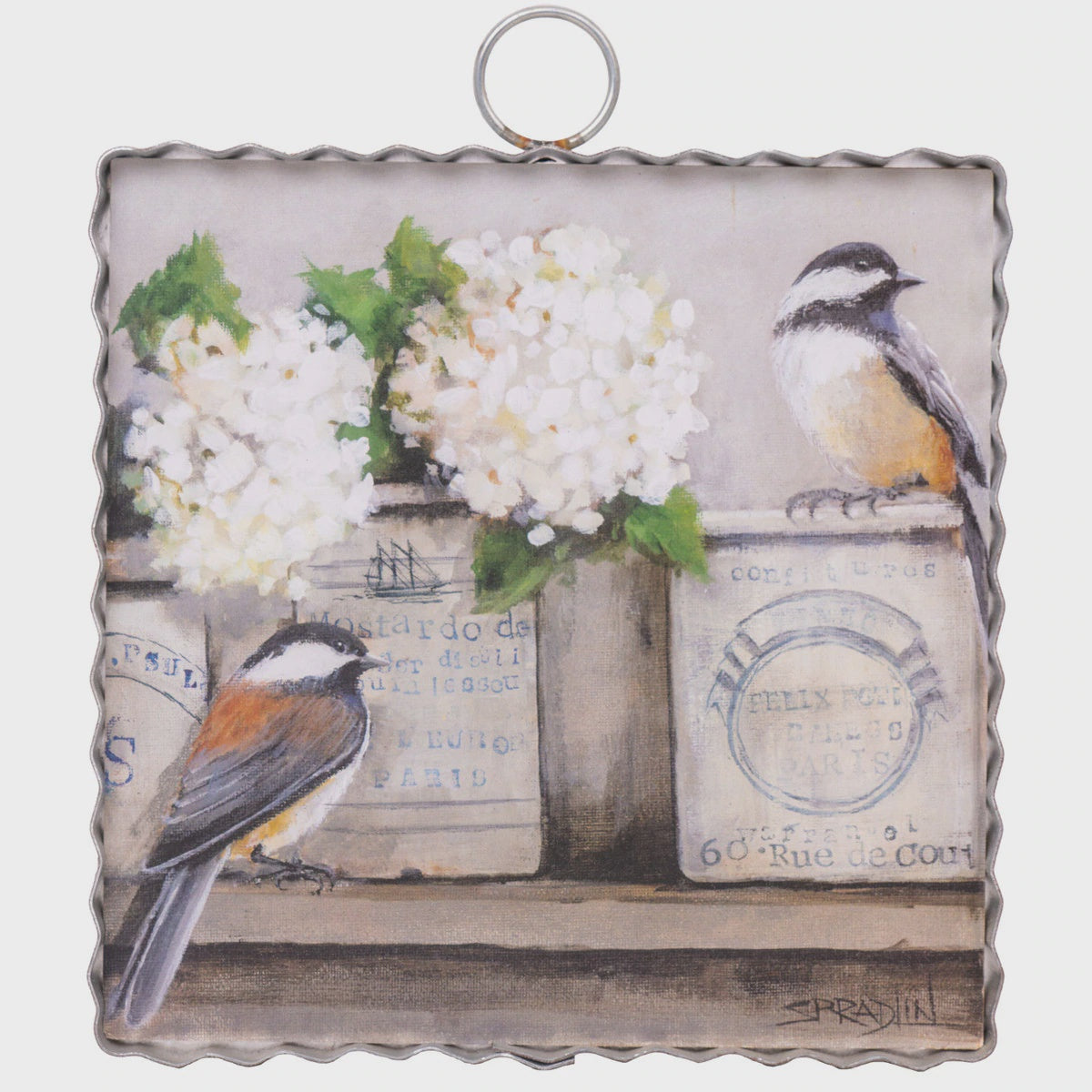 Mini Hamilton Galvanized Art-Shelf Sitters