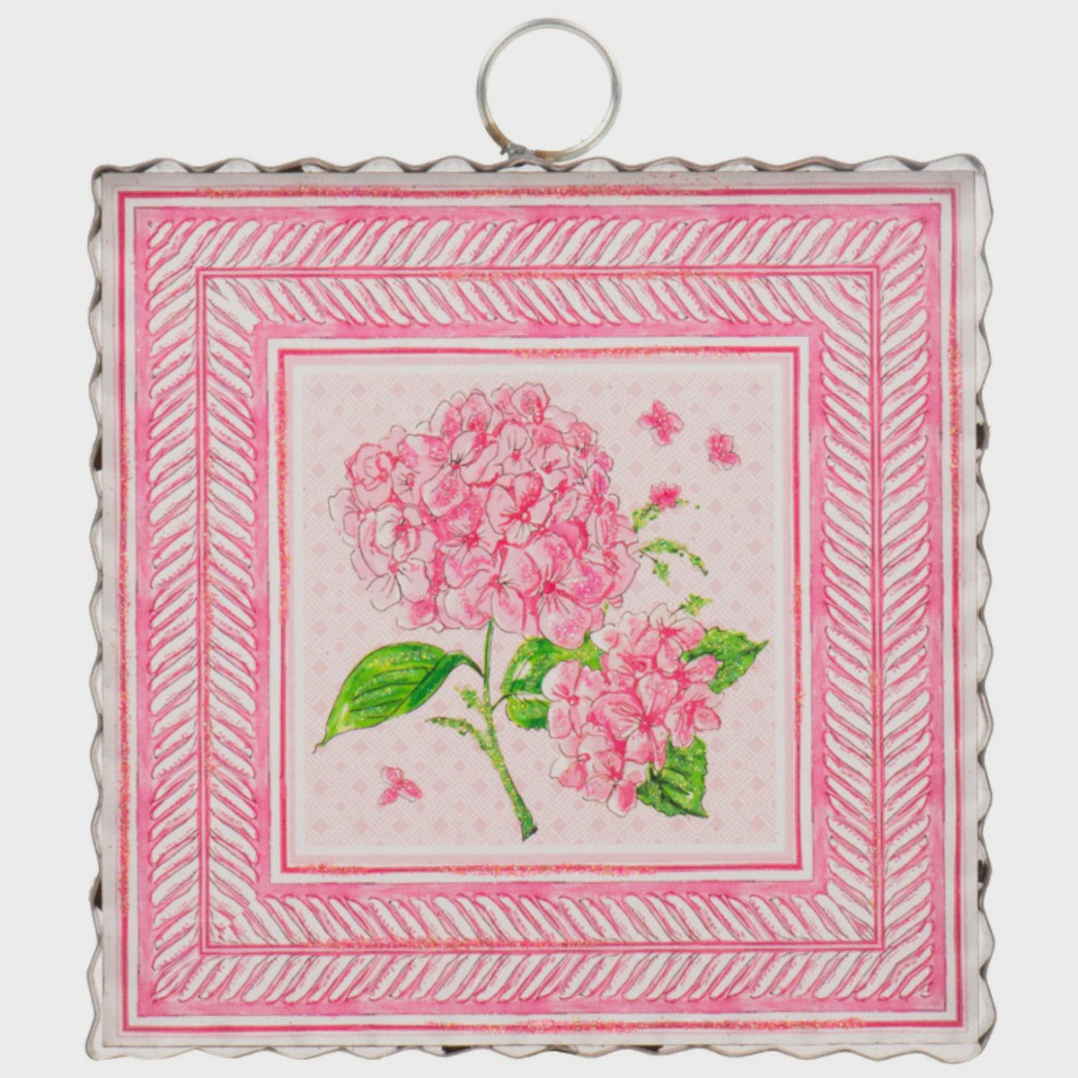 Mini Gallery Rozie's Galvanized Art-Pink Hydrangea