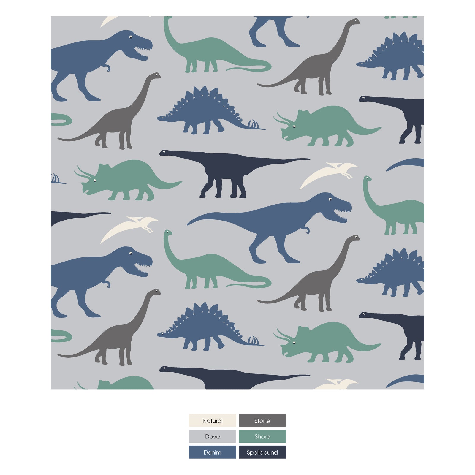 Print Toddler Blanket Dove Dino Museum