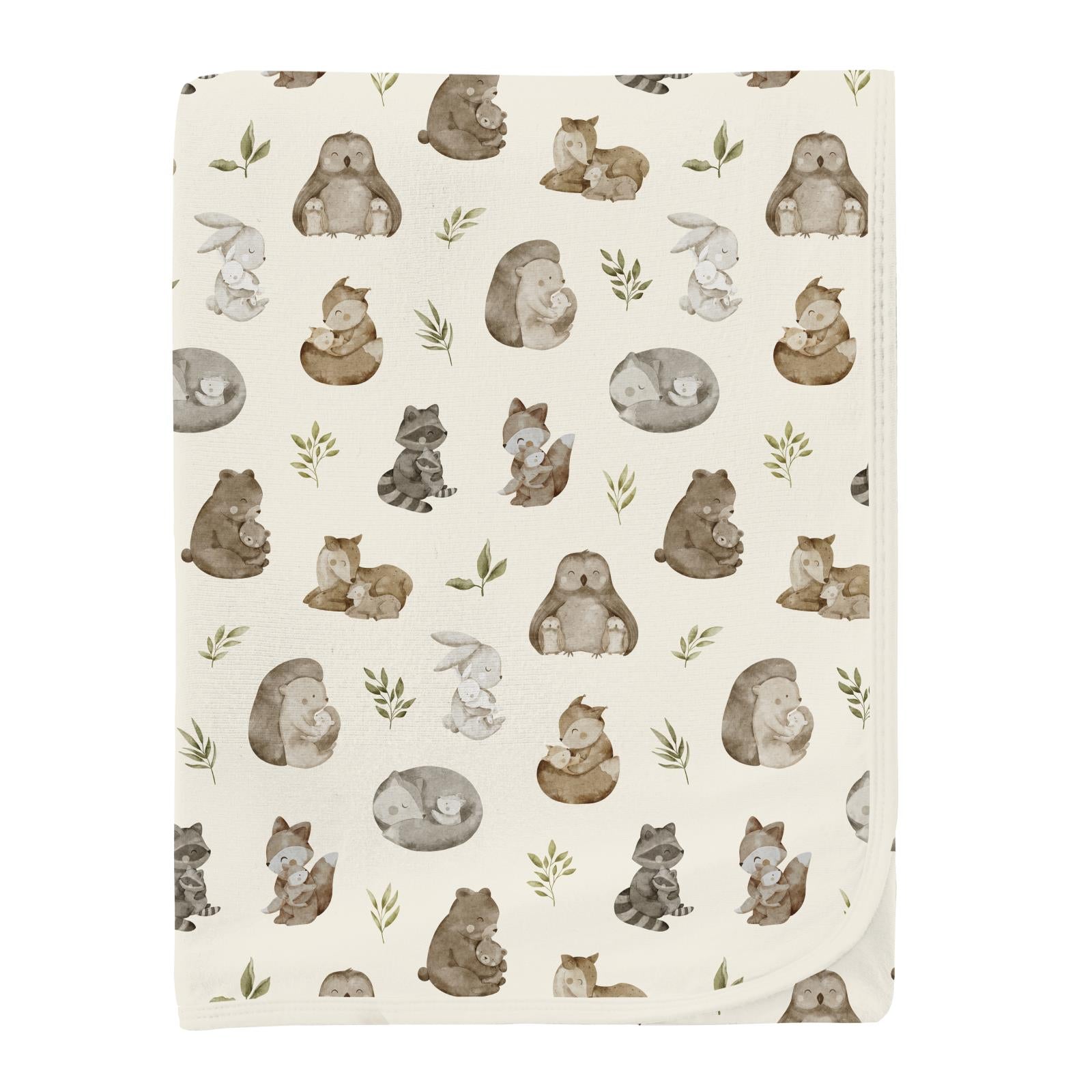 Print Swaddling Blanket Natural Mom & Baby