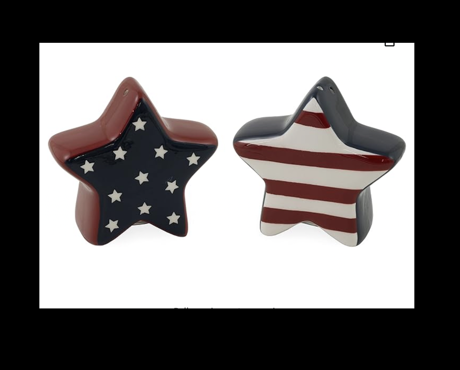 Flag Stars and Stripes Salt & Pepper Shakers