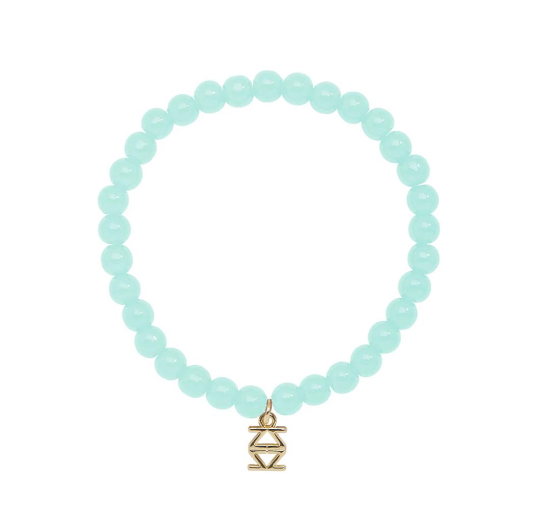 Small Glass Beaded Bracelet-Turquoise