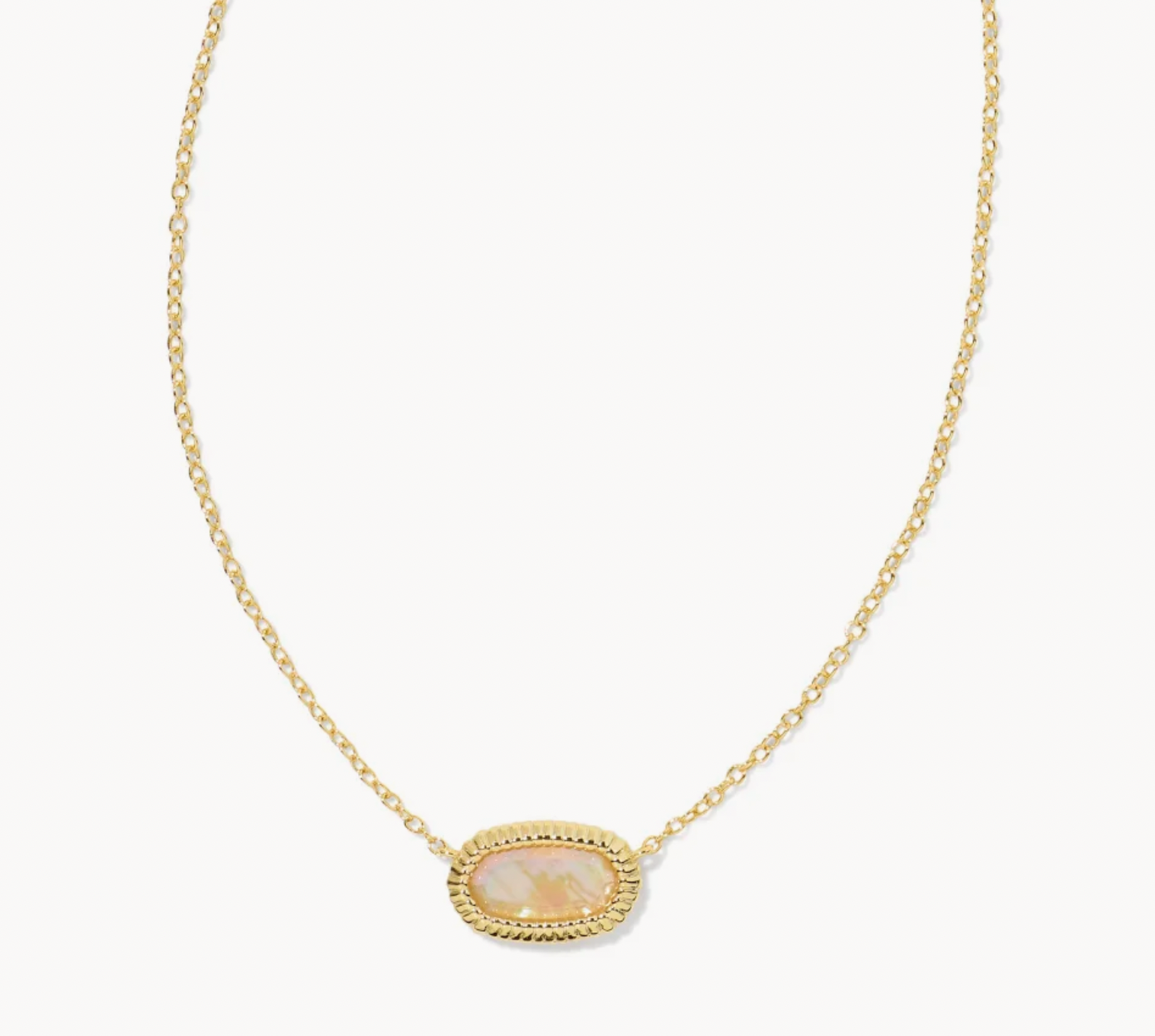 Elisa Ridge Gold Abalone Necklace
