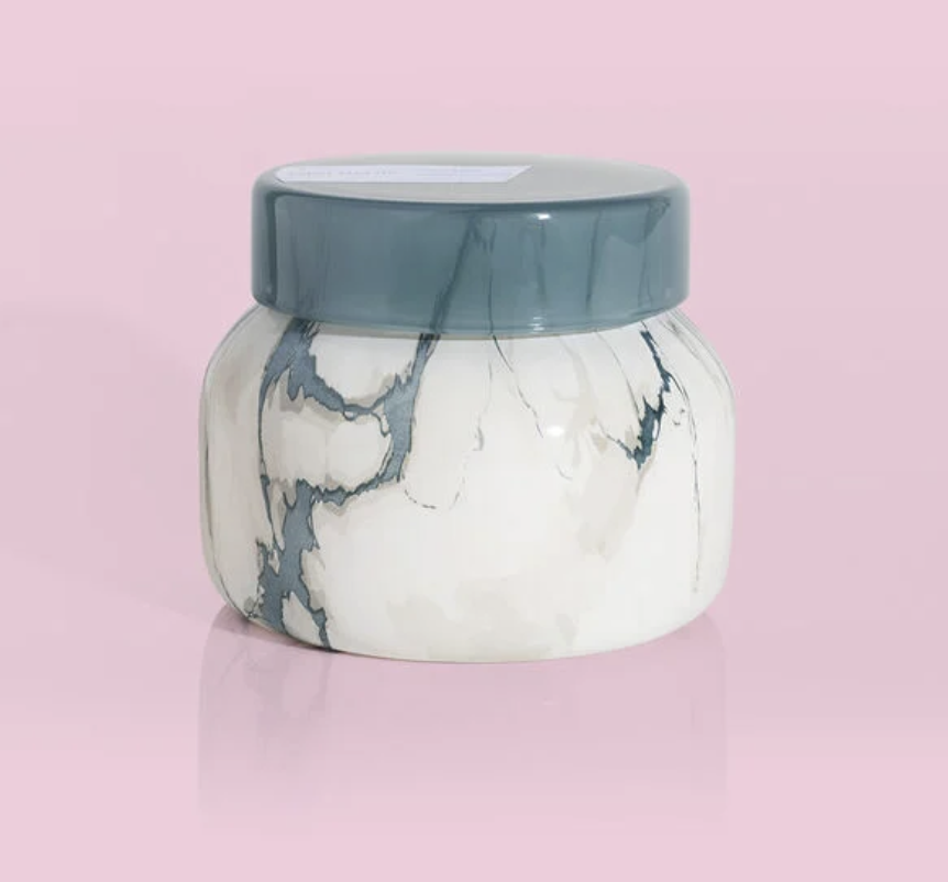 8oz Modern Marble Petite Honeydew Crush Candle