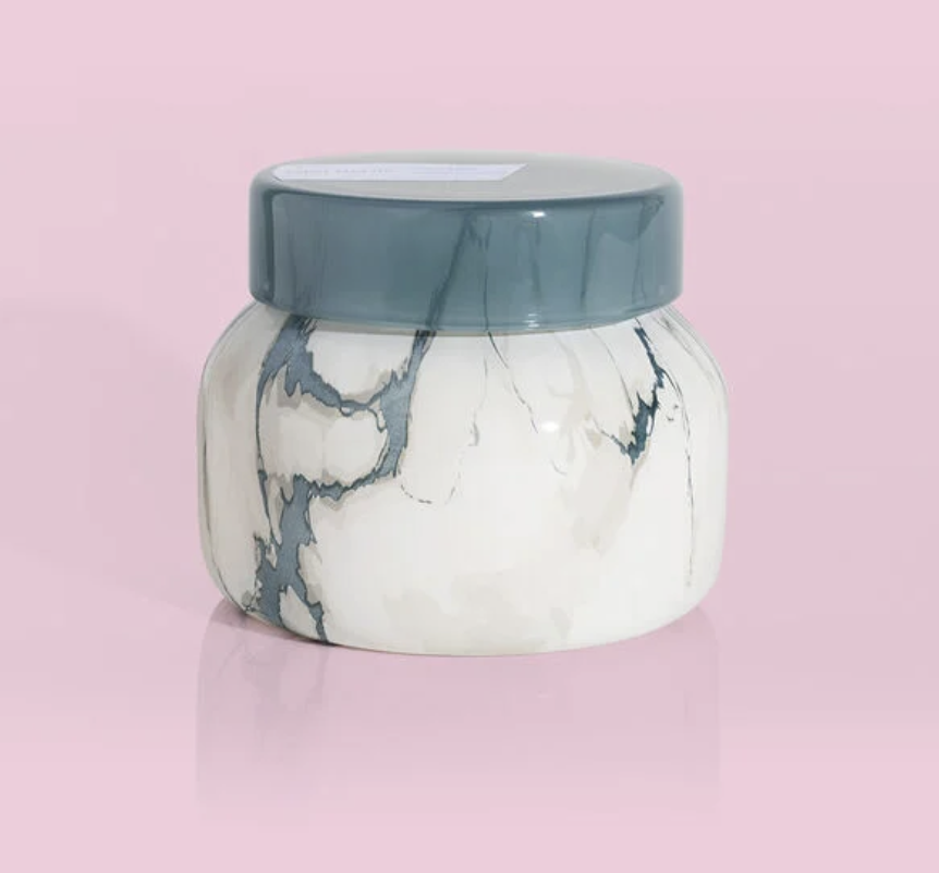Honeydew Crush Modern Marble Jar Candle Petite