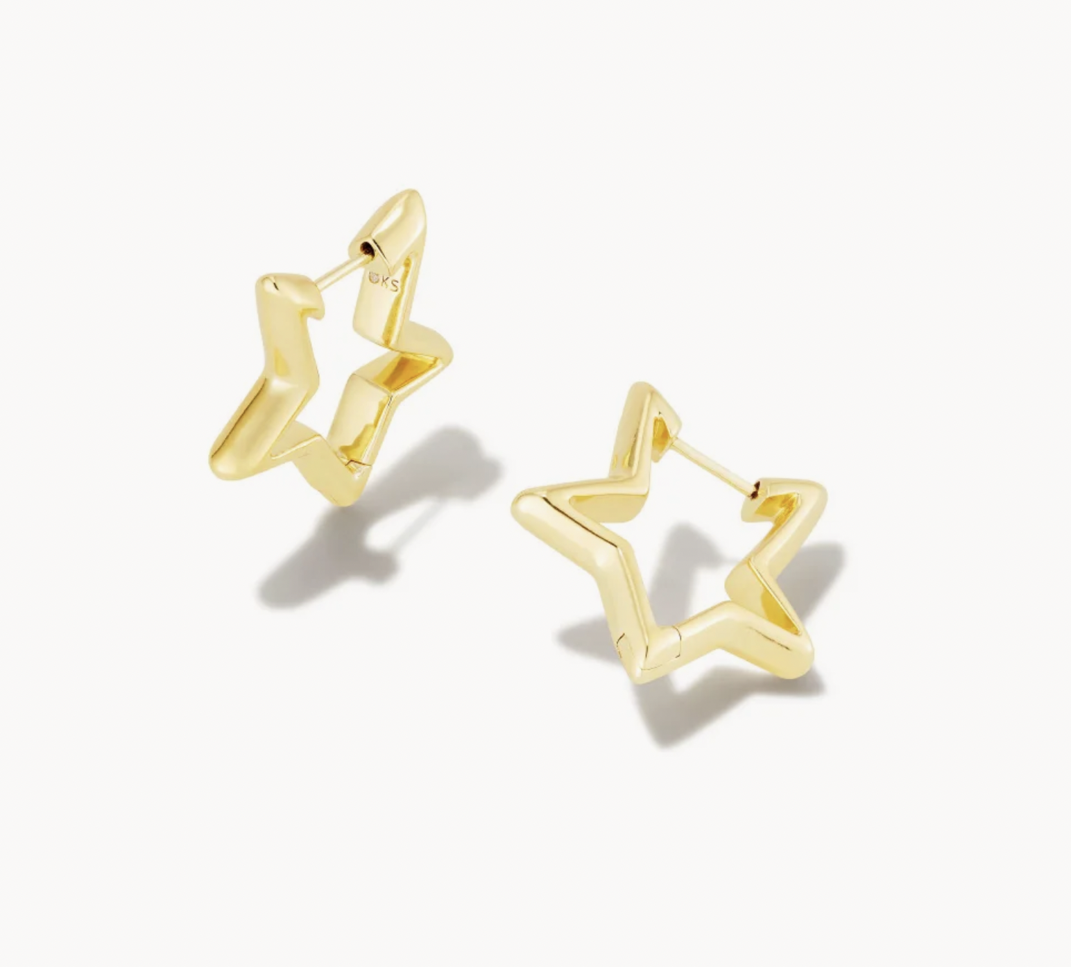 Star Huggie Gold Earrings