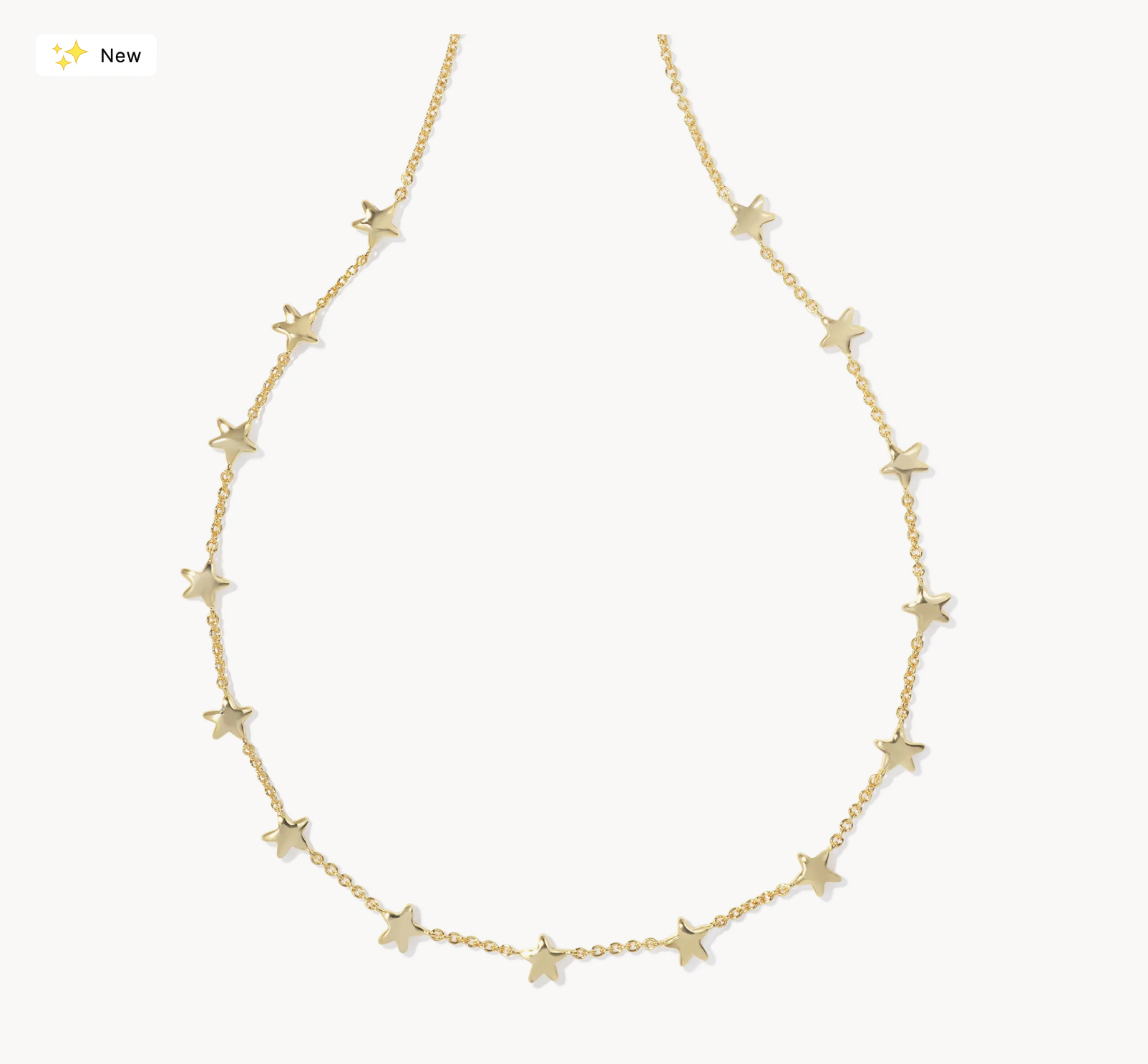 Kendra Scott Sierra Star Rhod Chain Necklace