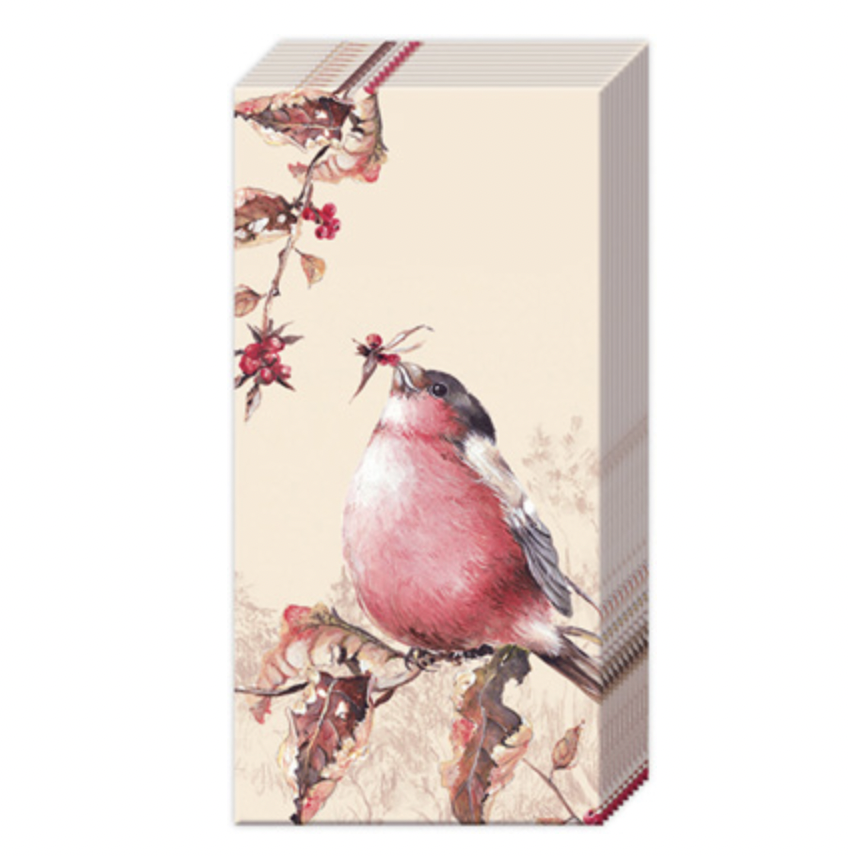 Pocket Tissue-Beautiful Bullfinch Cream Sand