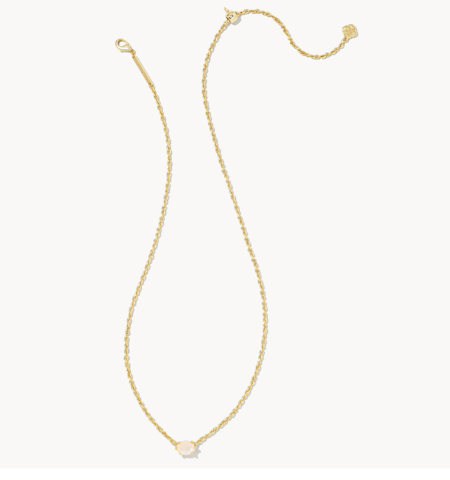 Cailin Gold Nickel Pendant Champagne Opal Crystal