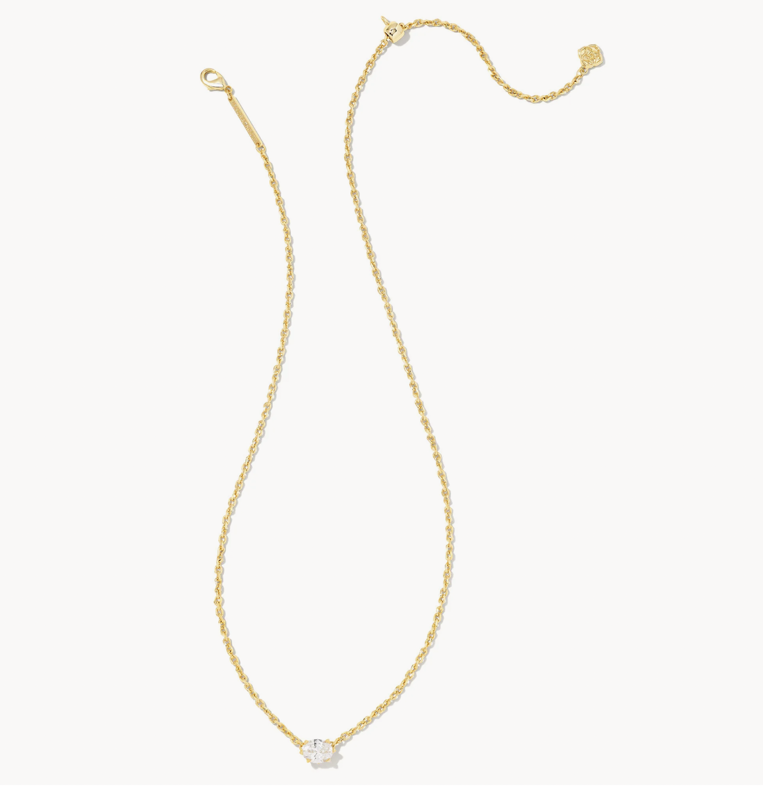 Cailin Gold Nickel Pendant White CZ