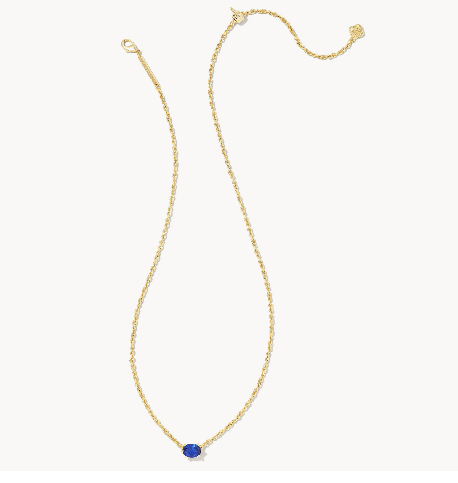 Cailin Gold Nickel Pendant Blue Violet Crystal
